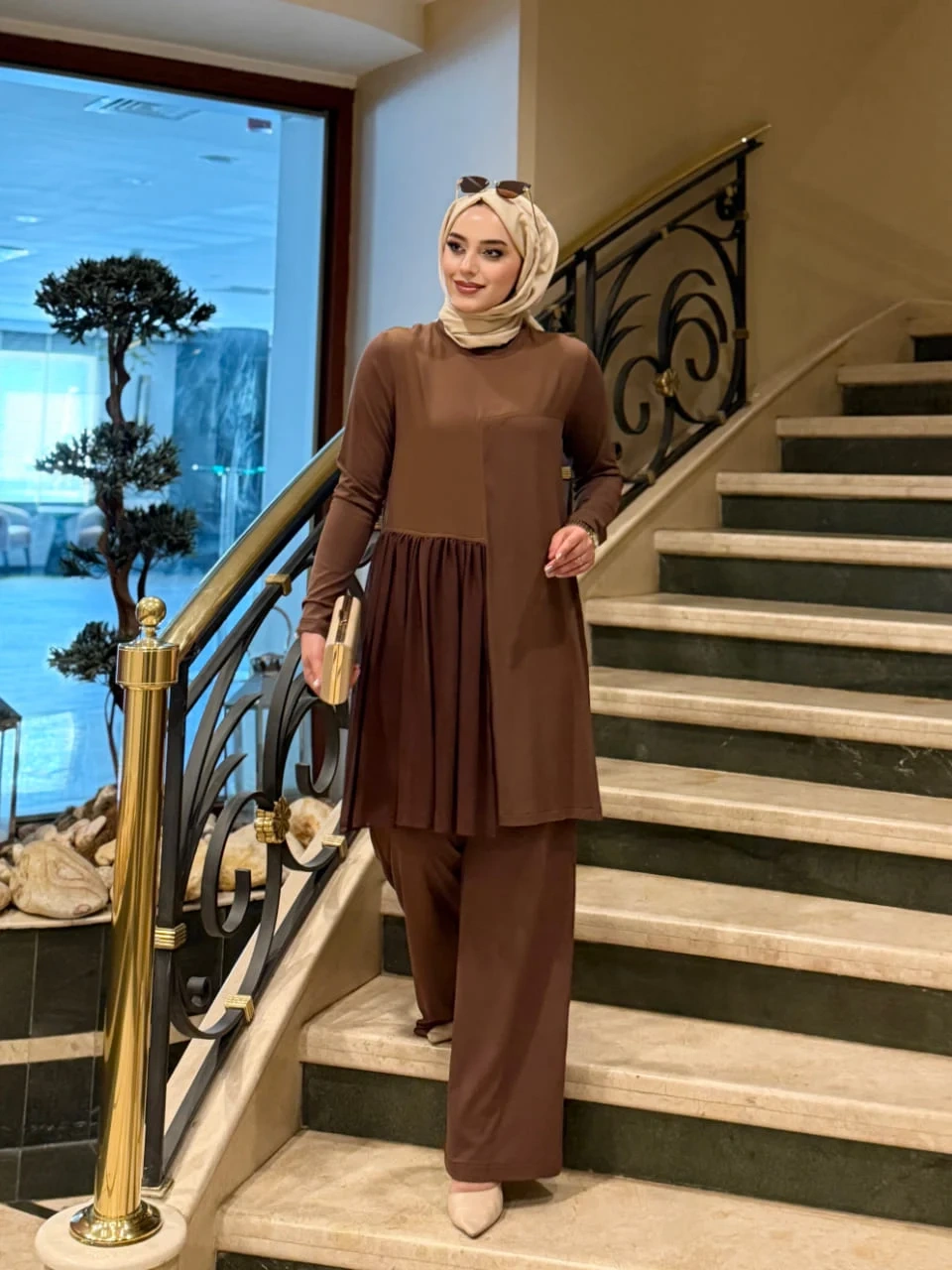 hedy3 Kahverengi Hedy Takım - Görsel 1