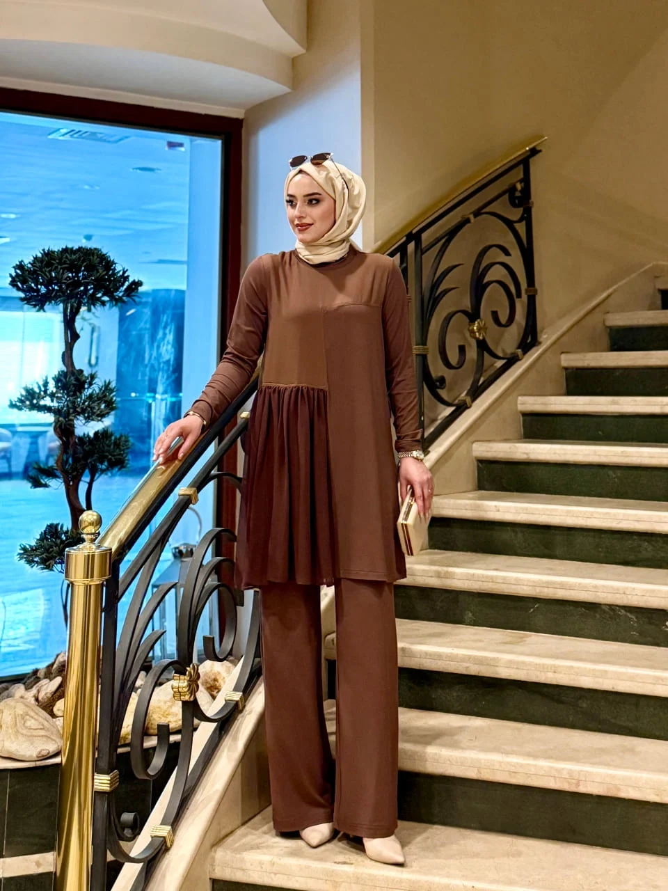 Kahverengi Hedy Takım - Görsel 4