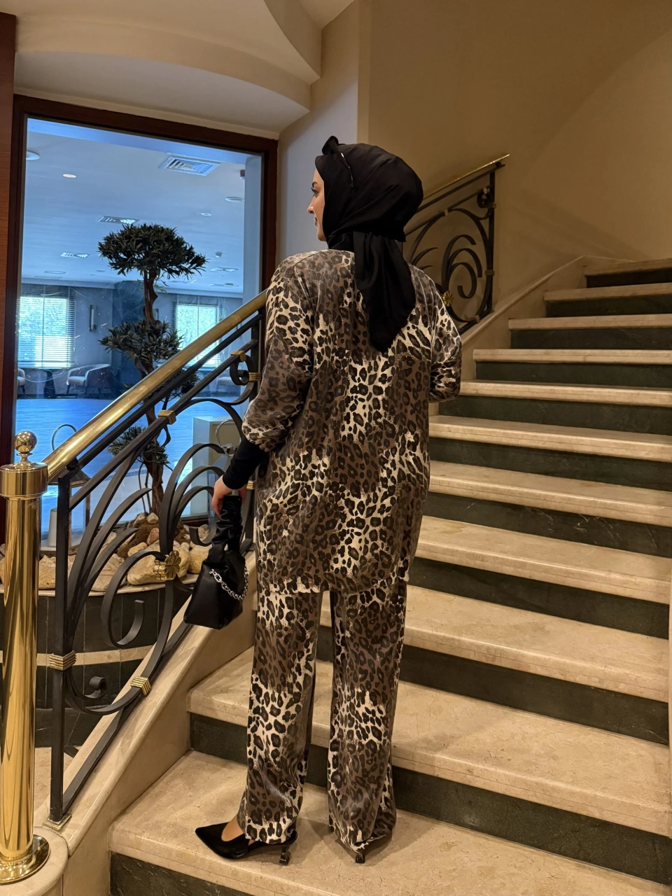 Leoparlı Kimono Takım - Görsel 6