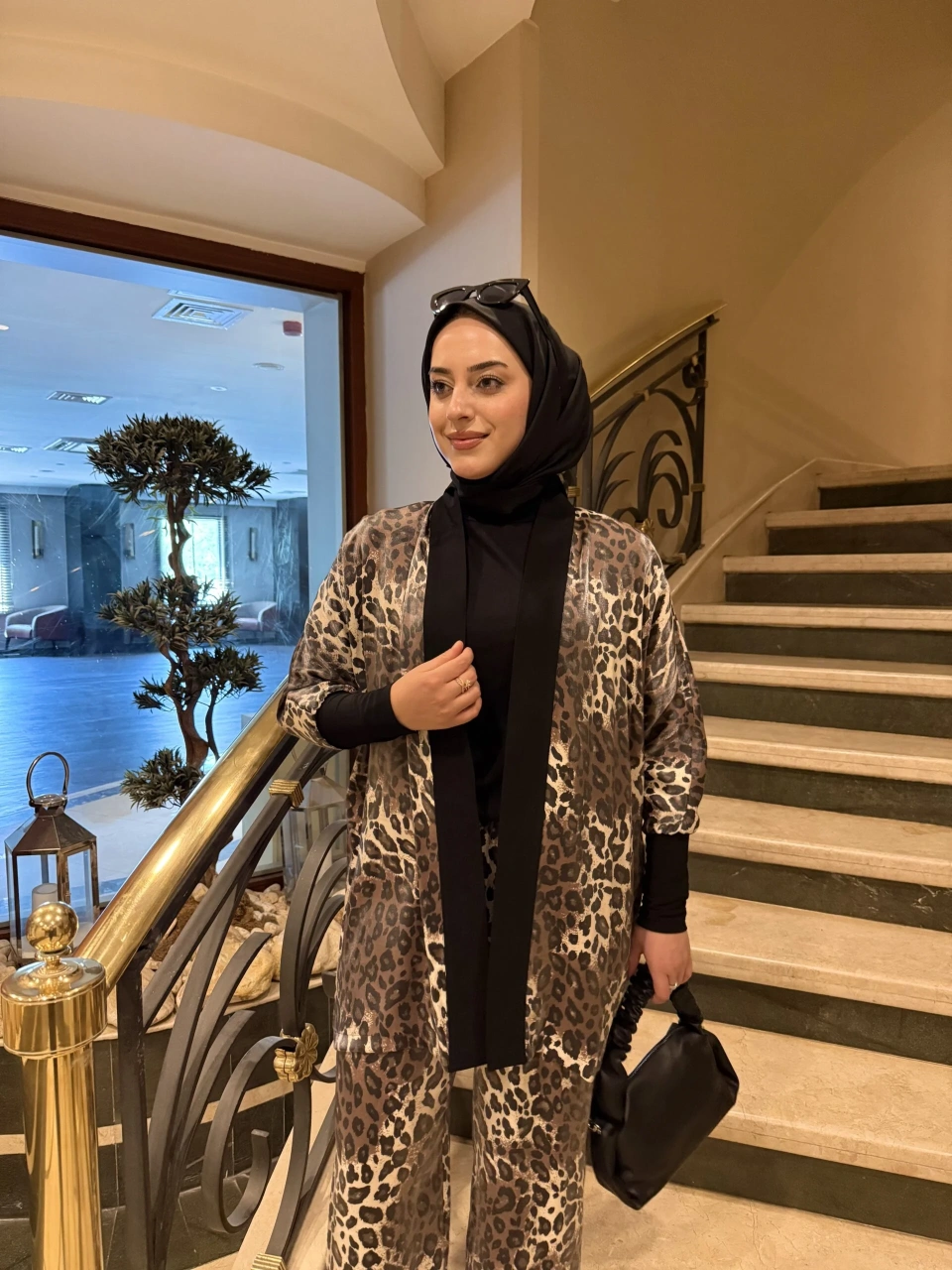 Leoparlı Kimono Takım - Görsel 5