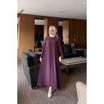 Mürdüm Pilise Elbise Abaya
