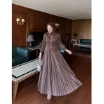 Kahverengi Premium Tunik Etek Takım