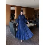 Lacivert Premium Tunik Etek Takım - Görsel 3